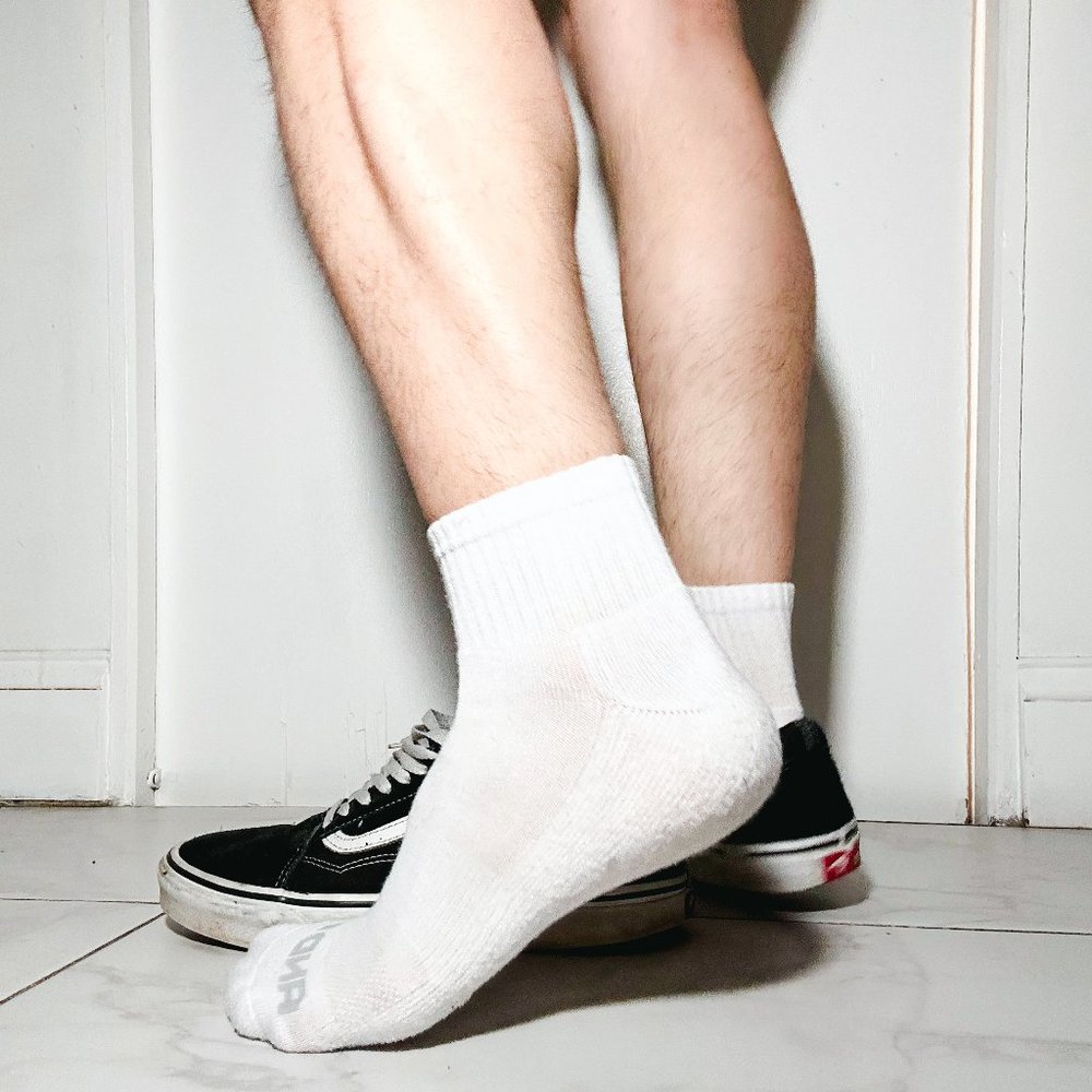 Men’s Athletic White And1 Used Jock Crew Socks